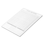 月間習慣トラッカー – ミニマリストグレープランナー ノートパッド (アングル)