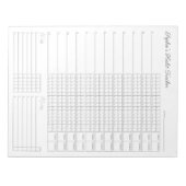 月間習慣トラッカー – ミニマルプランナー ノートパッド (正面)