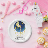 月降星赤ちゃんシャワー ペーパープレート (パーティー)