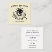 月霊媒水晶玉占い師 スクエア名刺 (正面/裏面)