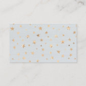 月面おむつラッフルカードの上 – 青 エンクロージャーカード (裏面)