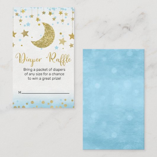 月面おむつラッフル要求インサート 名刺 (正面/裏面)