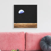 月面からの地球 キャンバスプリント (インサイチュ (リビング))