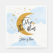 月面きらめく月子供の誕生日 スタンダードランチョンナプキン (正面)