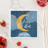 月面きらめく月子供の誕生日 スタンダードランチョンナプキン (インサイチュ)