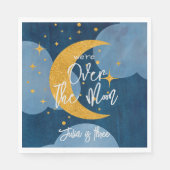 月面きらめく月子供の誕生日 スタンダードランチョンナプキン (正面)