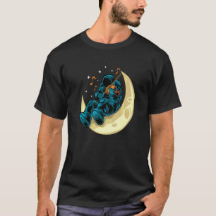 月面でヴァイオリンを演奏する宇宙飛行士とソ連の宇宙飛行士S Tシャツ