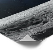 月面と地球 ポスター (角)