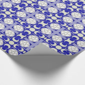 月面と星形五角形で背景色を選択 ラッピングペーパー (角)