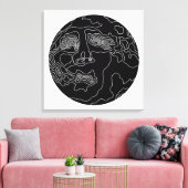月面にいる人 キャンバスプリント (インサイチュ (リビング))