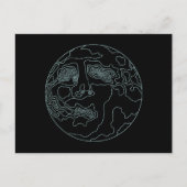 月面にいる人 ポストカード (正面)