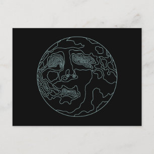 月面にいる人 ポストカード