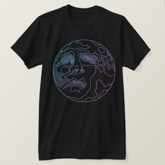 月面にいる人 Tシャツ (デザイン正面)