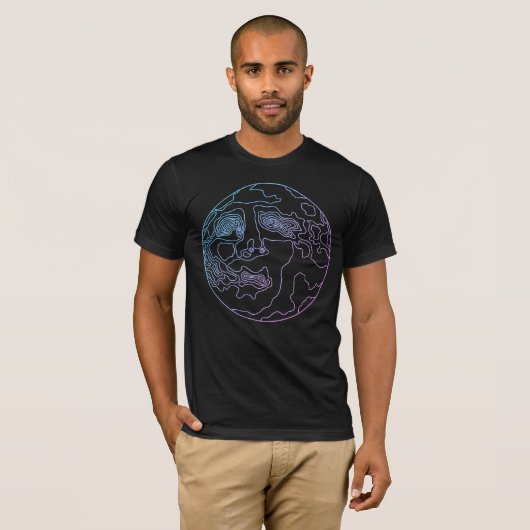 月面にいる人 Tシャツ (正面フル)