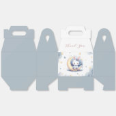月面に座るかわいいウサギ フェイバーボックス (見開き)