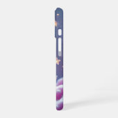 月面のカップル幽霊デザイン iPhone 16ケース (左側面)