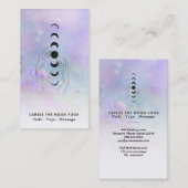 *~*月面のクレーター+癒しの手 名刺 (正面/裏面)