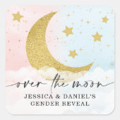 月面のジェンダーの明け方 スクエアシール (正面)