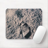 月面のフットプリント マウスパッド (マウス)