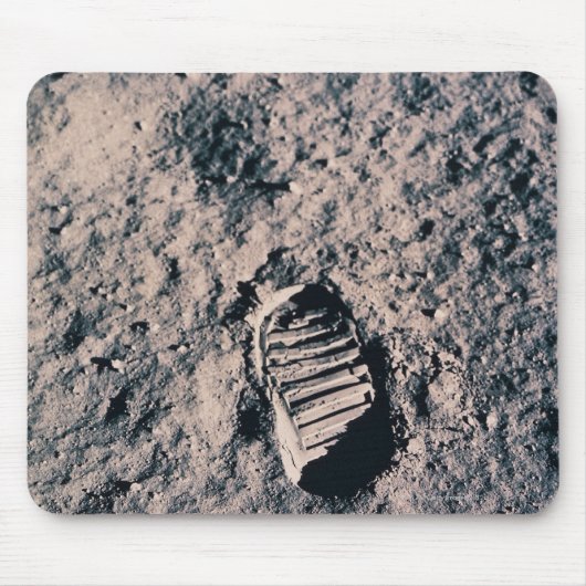 月面のフットプリント マウスパッド (正面)