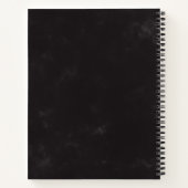 月面の三日月パーソナライズされた人 ノートブック (裏面)