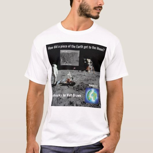 月面の地球の岩石 HPT Tシャツ (正面)