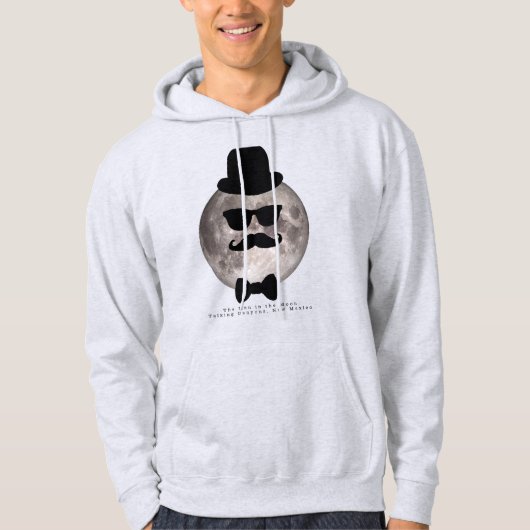 月面の男のTシャツパーカー パーカ (正面)