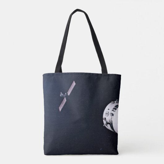 月面の門に近づくドラゴンxl宇宙船。 トートバッグ (裏面)