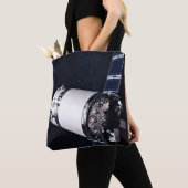 月面の門に近づくドラゴンxl宇宙船。 トートバッグ (クローズアップ)