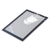 月面の門に近づくドラゴンxl宇宙船。 ノートパッド (アングル)