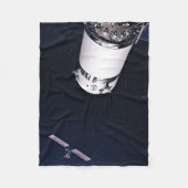 月面の門に近づくドラゴンxl宇宙船。 フリースブランケット (正面)