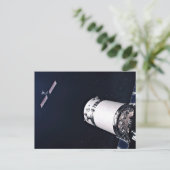 月面の門に近づくドラゴンxl宇宙船。 ポストカード (スタンド正面)