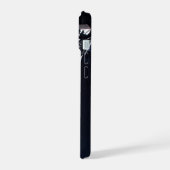 月面の門に近づくドラゴンxl宇宙船。 iPhone 15ケース (左側面)