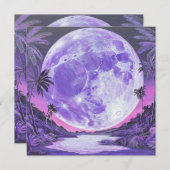 月面シール 招待状 (正面/裏面)