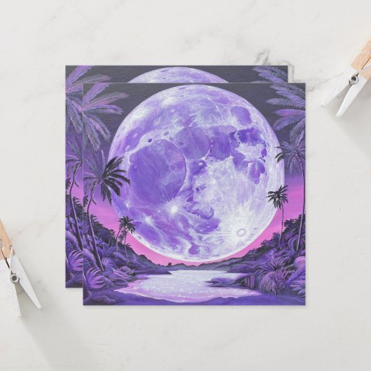 月面シール 招待状 (正面/裏面インサイチュ)