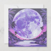 月面シール 招待状 (正面)