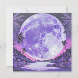 月面シール 招待状