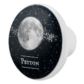 月面パーソナライズされた板ノブ セラミックノブ (右)