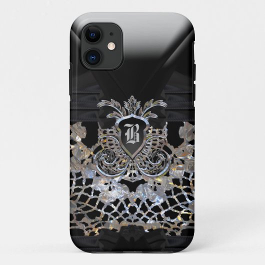 月面パーティーガーリーモノグラム Case-Mate iPhoneケース (裏面)