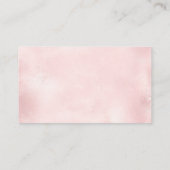 月面ピンクの赤ちゃんシャワーおむつラッフルカード エンクロージャーカード (裏面)