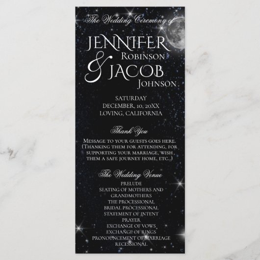 月面プログラムによる星空の夜 プログラム (正面)