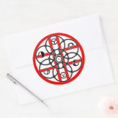 月面マーカー ラウンドシール (封筒)