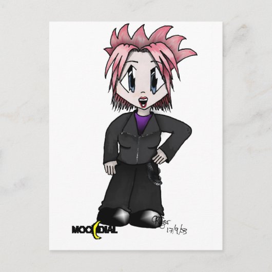 月面レベルのタトゥー ポストカード (正面)