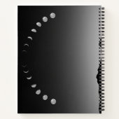 月面並みノートパソコンのモノクロスタイル ノートブック (裏面)