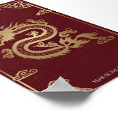 月面中国の新辰年 ポスター (角)