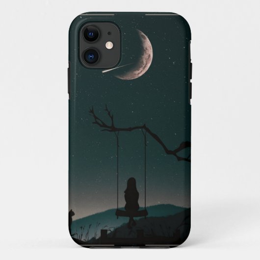 月面位相の天体の電話ケース Case-Mate iPhoneケース (裏面)