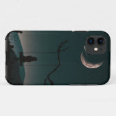 月面位相の天体の電話ケース Case-Mate iPhoneケース (裏面(横))