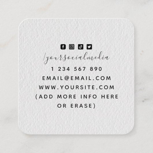 月面位相エネルギーヒーラーウィッチスピリチュアル スクエア名刺 (裏面)