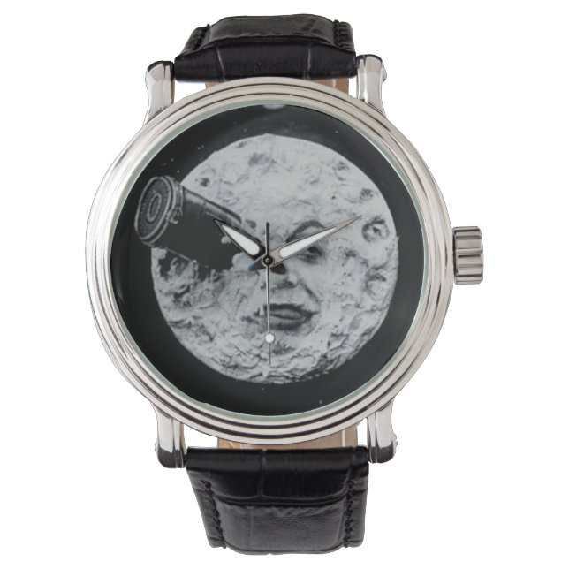 月面旅行ヴィンテージ映画 腕時計 (正面)