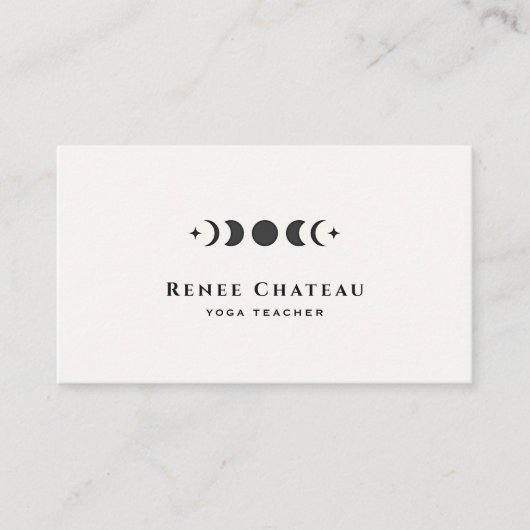月面星占いヨガ先生 名刺 (正面)